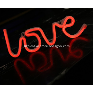 LOVE Neon Letter Lights Signs Battery powered